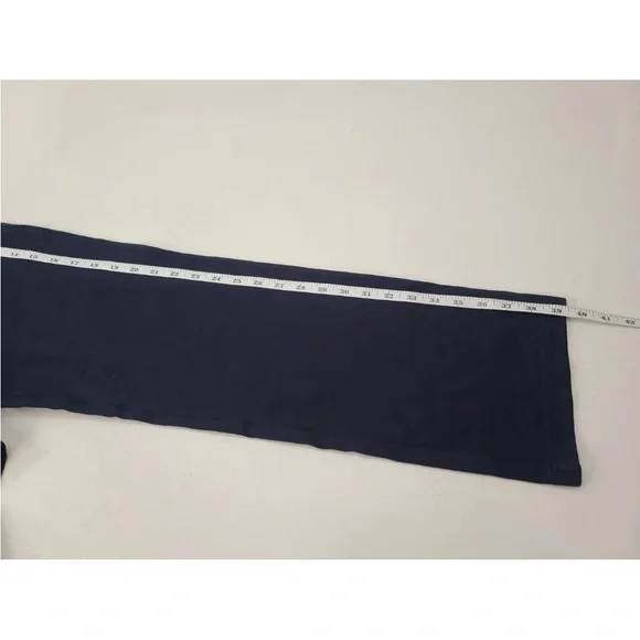 Betabrand Straight-Leg 7-Pocket Dress Pant Yoga Pants Navy Blue Size L Petite - Picture 9 of 9